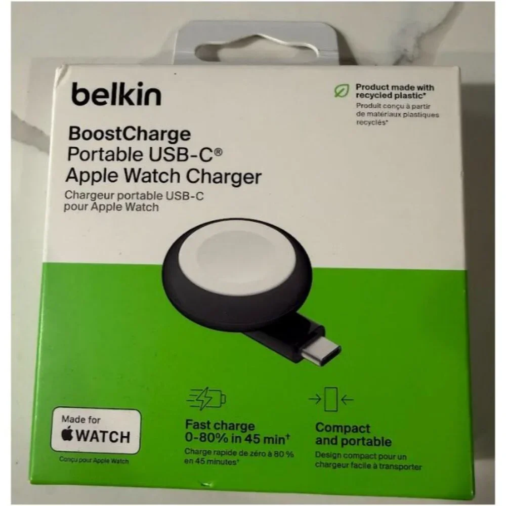 Belkin BoostCharge Portable USB-C Apple Watch Charger